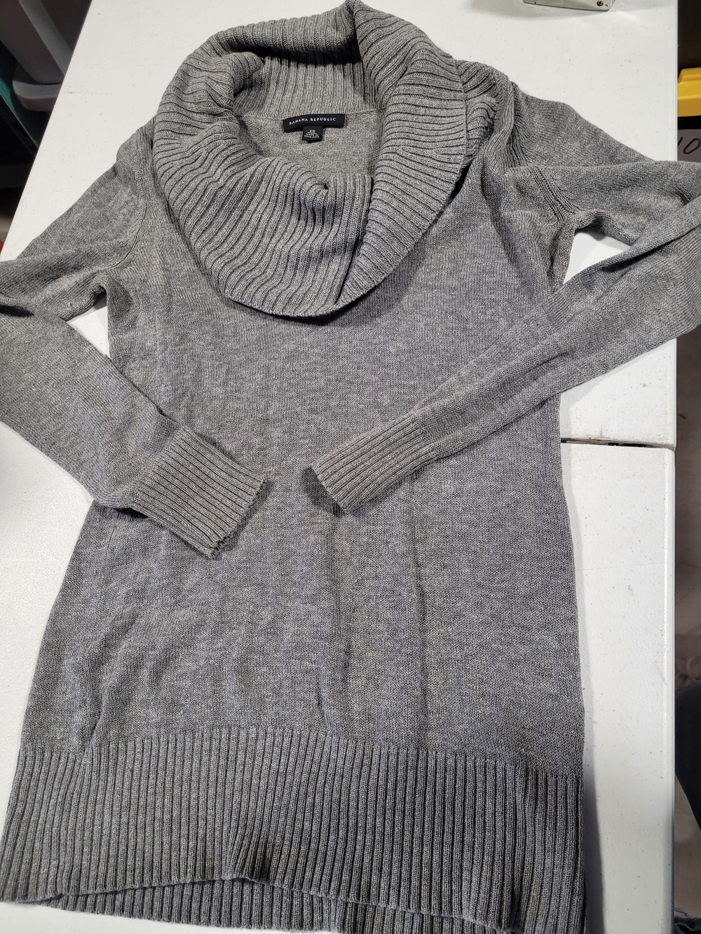 Banana Republic Gray Cowl Neck Sweater